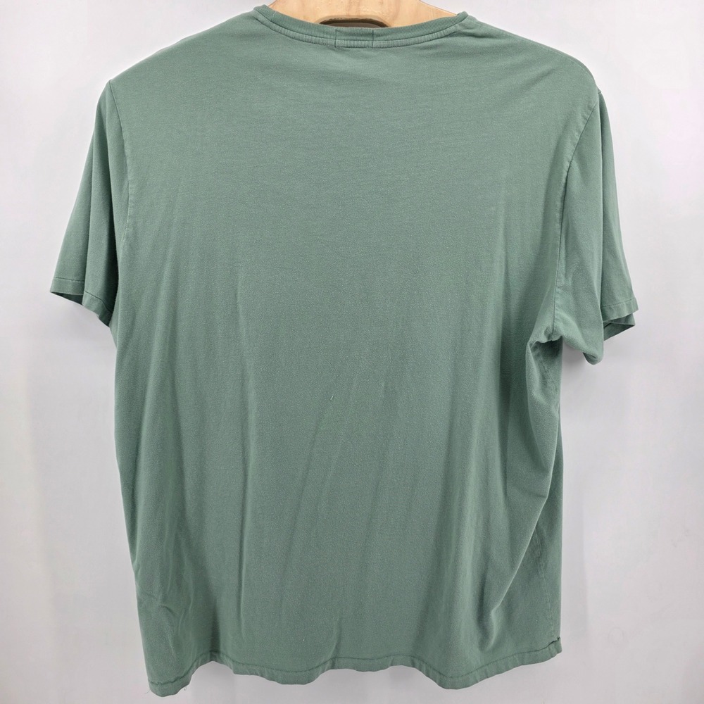 Polo Ralph Lauren T-Shirt Mens 3XLT Heritage Triple Pony Cotton Green Big & Tall - Picture 2 of 9